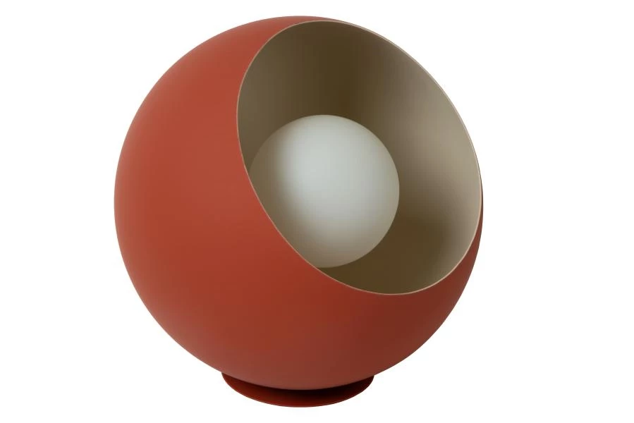 Lucide DOREDOS - Tafellamp - Ø 20 cm - 1xE27 - Terracotta - uitgezet